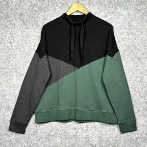 Pact Womens Airplane Colorblock Pullover XL 100% Organic Cotton Layering Sporty